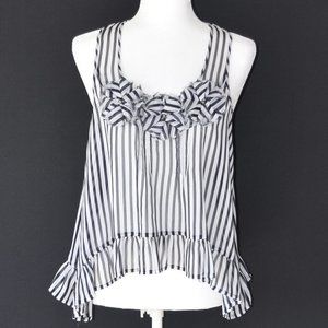 Rue21 Striped Flowy Tank Top Sz S